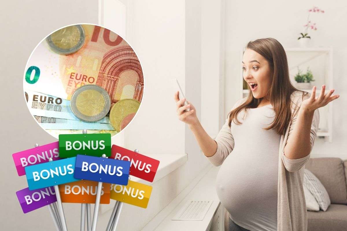 Donna incinta cartelli bonus euro